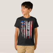 2024 45 47 Amerikaanse vlag Retro 4547 T-shirt (Voorkant volledig)