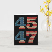 2024 45 47 Amerikaanse Vlag Retro 4547 Trump Kaart (Gele Bloem)