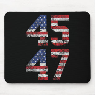2024 45 47 Amerikaanse vlag Retro 4547 US 202 Muismat