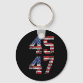 2024 45 47  Amerikaanse vlag Retro 4547 US 202 Sleutelhanger (Voorkant)