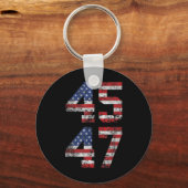 2024 45 47  Amerikaanse vlag Retro 4547 US 202 Sleutelhanger (Voorkant)