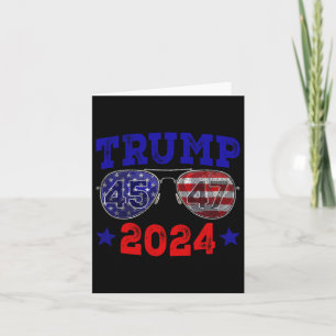 2024 45 47 Amerikaanse vlag Sungles Trump 2024 Kaart