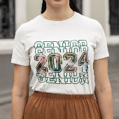 2024 Aangepaste foto Afstuderen T-shirt