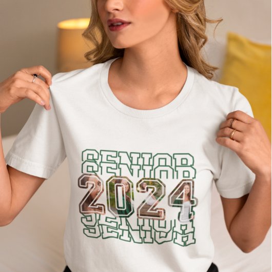 2024 Aangepaste foto Afstuderen T-shirt