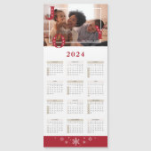 2024 Aangepaste foto Joy Kalender Magnetische Kaar (Voorkant)