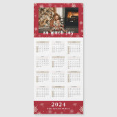 2024 Aangepaste foto Joy Kalender Magnetische Kaar (Voorkant)