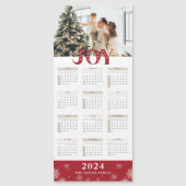 2024 Aangepaste foto Joy Kalender Magnetische Kaar (Voorkant)