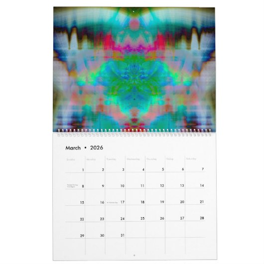 2024 Abstracte kalender (Mar 2026)