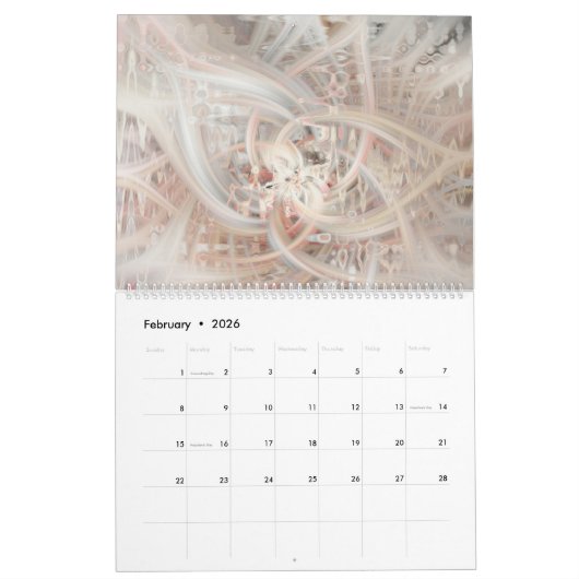 2024 Abstracte kalender (Feb 2026)