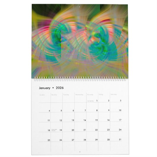2024 Abstracte kalender (Jan 2026)