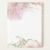 2024 Abstracte Roze & Gouden Planner (Achterkant)