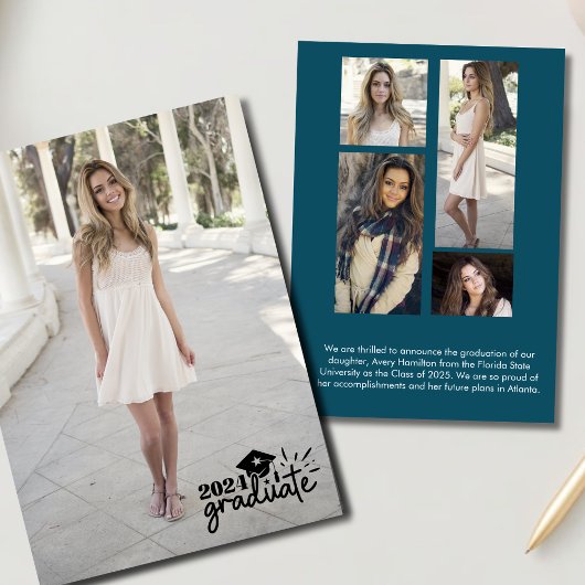 2024 Afstudeerberichtkaart 5 foto's Kaart