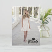 2024 Afstudeerberichtkaart 5 foto's Kaart (Staand voorkant)