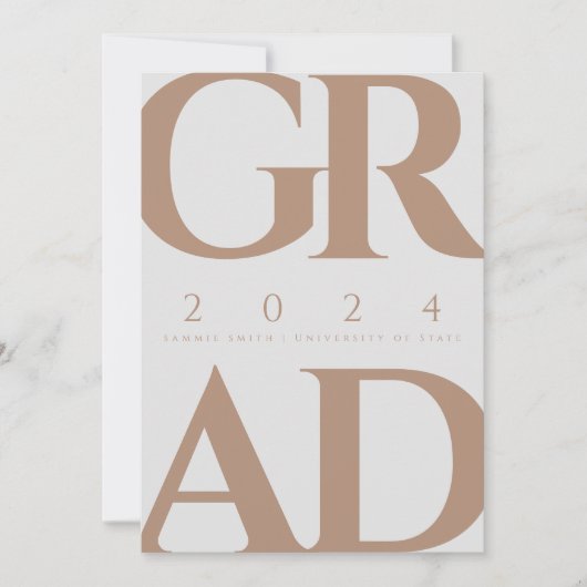 2024 Afstudeerder Aankondiging en Feest Uitnodigen (Voorkant)