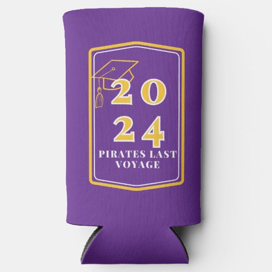2024 Afstudeerder Koozie - Paarse (Voorkant)