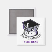 2024 Afstudeerder Magneetcadeau Magneet (Voorkant / Achterkant)