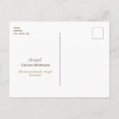 2024 Afstudeerder Photo Neutral II Aankondiging Ka Briefkaart (Achterkant)