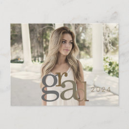 2024 Afstudeerder Photo Neutral II Aankondiging Ka Briefkaart