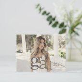 2024 Afstudeerder Photo Neutral II Aankondiging Ka Briefkaart (Staand voorkant)