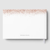 2024 Afstudeerder Roos Gouden Glitter Afstudeerfee Gastenboek (Achterkant)