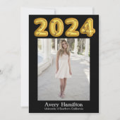 2024 Afstuderen aankondigingsballonnen 5 foto's Kaart (Voorkant)