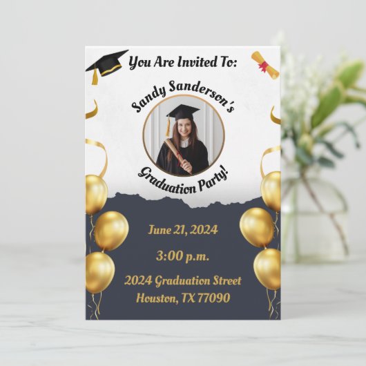  2024 Afstuderen Celebration Kaarten (Staand voorkant)