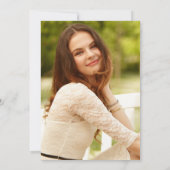 2024 Afstuderen Foto Goud Glitter Afstudeerder Pet Kaart (Achterkant)