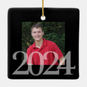 2024 Afstuderen Foto Keramisch Ornament (Achterkant)