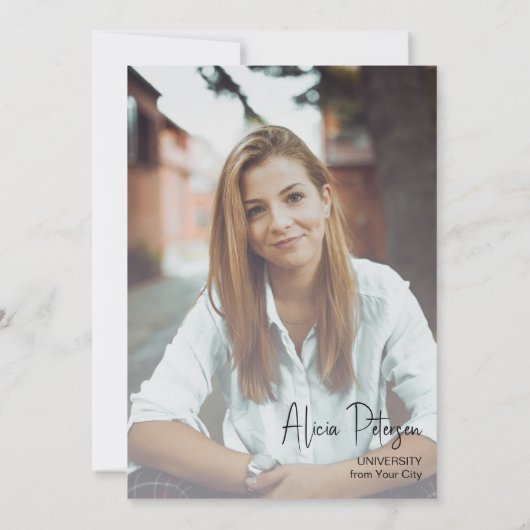 2024 Afstuderen Fotomodern afstuderen Aankondiging (Achterkant)