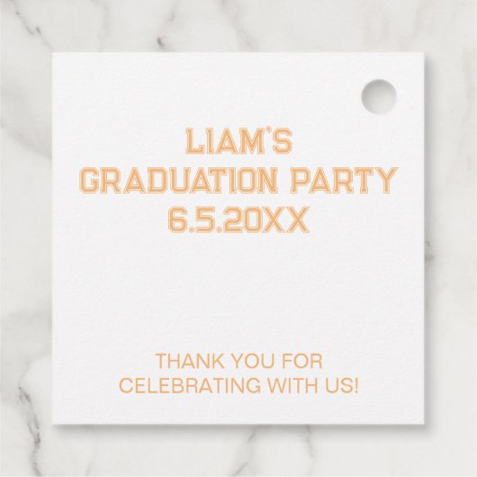 2024 Afstuderen gepersonaliseerde foto Afstudeerde Bedankjes Labels (Achterkant)