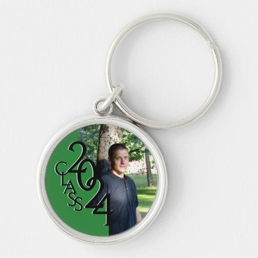 2024 Afstuderen Keepsake Groen Sleutelhanger (Voorkant)