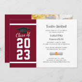 2024 Afstuderen minimalistische foto Afstudeerder  Kaart (Voorkant / Achterkant)