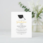 2024 Afstuderen Modern Afstudeerder Party Uitnodig (Staand voorkant)