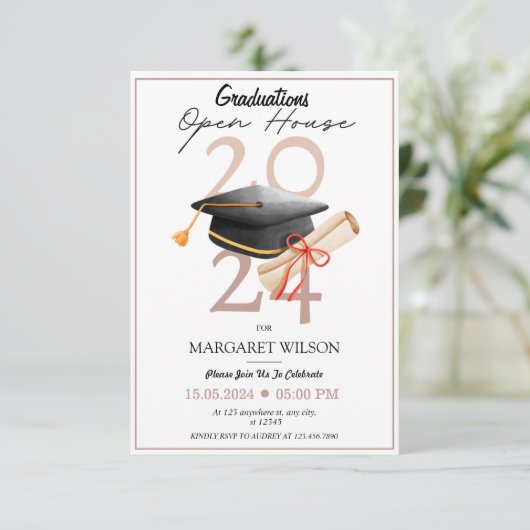 2024 Afstuderen Open Huis Kaart (Staand voorkant)