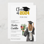 2024 afstuderen Uitnodiging (Voorkant / Achterkant)