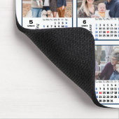 2024 Agenda 12 Familie Foto Collage US Feestdagen Muismat (Hoek)