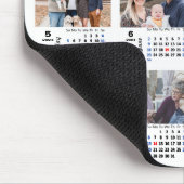 2024 Agenda 12 Familie Foto Collage US Feestdagen Muismat (Hoek)