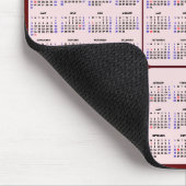 2024 - Agenda 2032 met US Feestdagen Red Pink Muismat (Hoek)