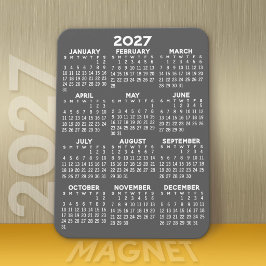 2024 Agenda - Basic Grey Mini Agenda Magneet