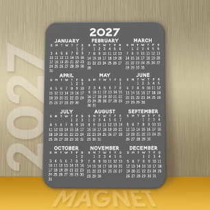 2024 Agenda - Basic Grey Mini Agenda Magneet