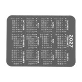 2024 Agenda - Basic Grey Mini Agenda Magneet (Horizontaal)