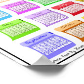 2024 Agenda Bouten Stof Font Gefabriceerde Frames Poster (Hoek)