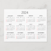 2024 Agenda  Briefkaart (Voorkant)