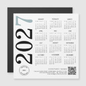 2024 Agenda Logo QR Code Blauw Zwart Zakelijk (Voorkant / Achterkant)