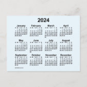2024 Alice Blue Agenda van Janz Briefkaart (Voorkant)