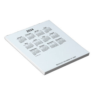 2024 Alice Blue Calendar van Janz Small Notepad Notitieblok