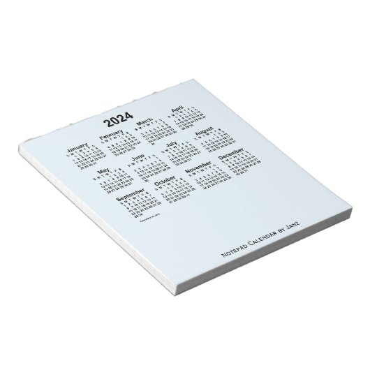 2024 Alice Blue Calendar van Janz Small Notepad Notitieblok (Schuin)