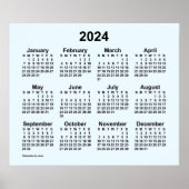 2024 Alice Blue Wandkalender van Janz Poster