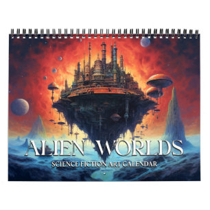 2024 Alien Landschappen Science Fictie Kalender