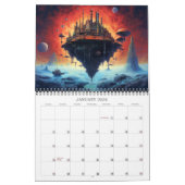 2024 Alien Landschappen Science Fictie Kalender (Jan 2026)